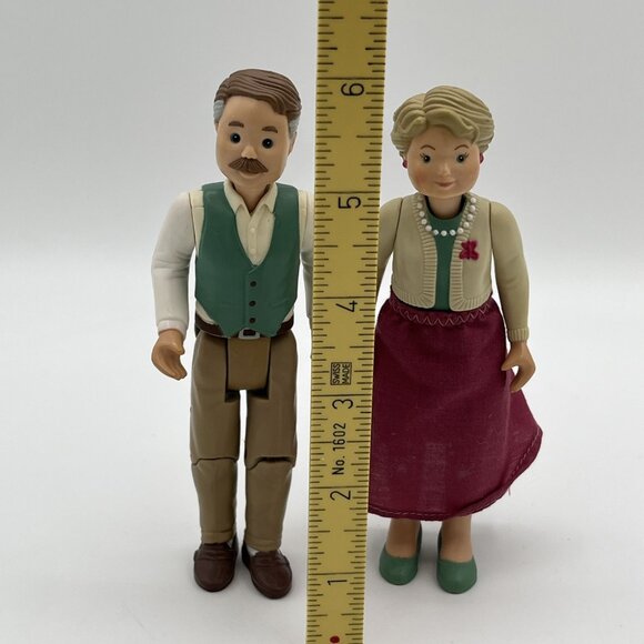 Vintage Fisher Price My Loving Family Grandparents Grandma & Grandpa 1993 & 1995 - Picture 9 of 9